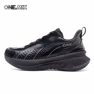 ONEMIX 2025 Winter Training Running Shoes for Men Sport Shoes Leather Warm Wear-resistant Female Jogging Shoes Walking Sneakers