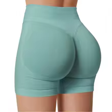 Summer High Waisted Yoga Shorts Fashionable and Sexy Running Fitness Pants Solid Color Yoga Leggings