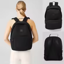 al Large Capacity Child Mother Travel Bag Water-resistant Matte Neoprene Solid Color Fitness Bag Fashion Casual Backpack