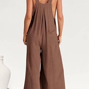 Plus Size Wide Leg Overalls Jumpsuit (Buy 2 Free Shipping)
