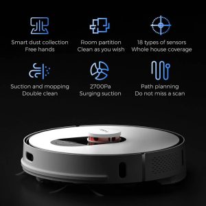 ROIDMI EVE Plus Smart Robot Vacuum Cleaner: EU Shipping Only