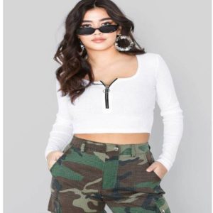 Women's zip-up top small vest