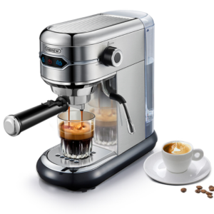 HiBREW H11 Coffee Maker Cafetera 19 Bar Inox Semi Automatic Super Slim ESE POD& Powder Espresso Cappuccino Machine Hot Water