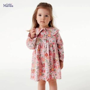 Girls long sleeve autumn dress new kids dress autumn princess dress cotton Children's skirts
