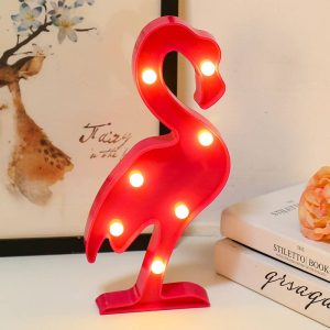 Flamingo cactus creative letter light