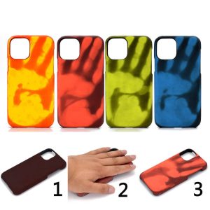 Heat sensitive phone case temperature discoloration anti-drop case