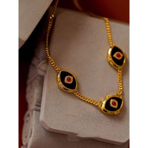 Fashion original design vintage mystery necklace Cuban chain