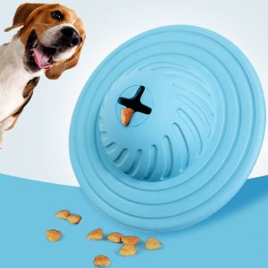 Pet dog rubber UFO food ball