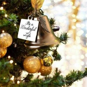 Christmas Ornaments Angel Wings Bell