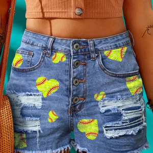 Denim Shorts: Comfy and Stylish for Softball Players