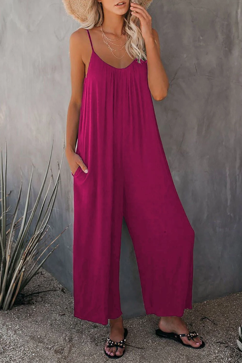 Elegant Pocketed Jumpsuit for Effortless Style and Comfort