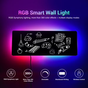 IP44 LED RGB Dimmable Wall Light APP Remote Control Indoor Wall Lighting Erasable