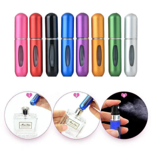 Portable Perfume Atomizer with Refillable Design for Travel Use