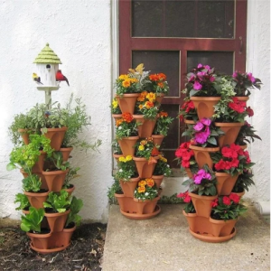 50% OFF-Stand Stacking Planters for Easy Strawberry Planting
