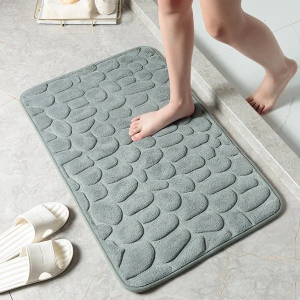 Limited Time Deal: 49% OFF Cobblestone Embossed Bath Mat