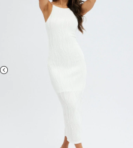 White Maxi Dress Sleeveless Bodycon