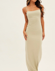 Green Supersoft Bodycon Maxi Dress