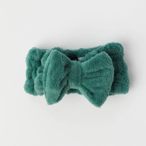 Green Fluffy Elastic Spa Hair Band Headband for Make Up