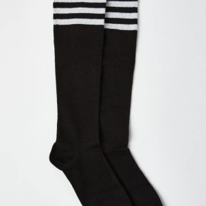 Black Stripe Knee High Socks