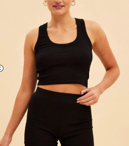 Bike Shorts in Black Prea Rib Design