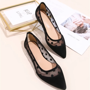 Mesh Ballet Flats with Stunning Contrast