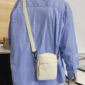 Compact Square Bag for Men with Minimalist Design