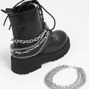 2pcs Chain Design Shoe Decoration