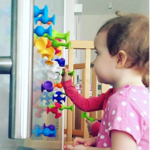 16PCS Set Pop Little Suckers Assembled Sucker Suction Cup Educational Building Block Toy Girl Or Boy Kids Fun Game