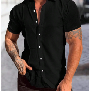 Solid Men's Button-up Shirt: A Classic Wardrobe Essential