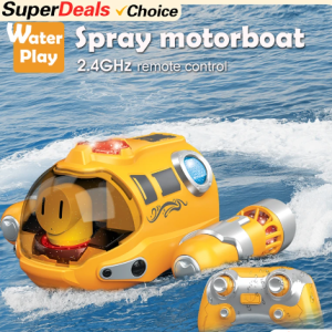 2.4GHz Waterproof RC Steamboat: Ideal Toy for Kids' Fun!
