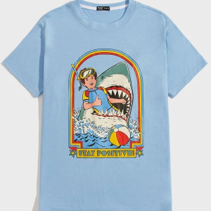 Stevenrhodes Graphic Letter Print Tee for Men - ROMWE