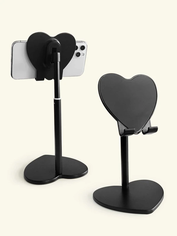 Heart-Shaped Stand: Ideal Desktop Phone Holder