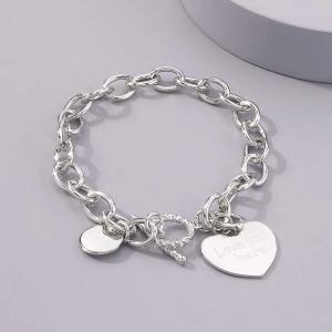 Heart Charm Bracelet - A Dainty Accessory for Love-Radiating Wrist