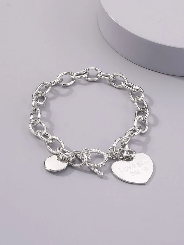 Heart Charm Bracelet - A Dainty Accessory for Love-Radiating Wrist
