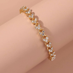 Luxury Rhinestone Flashing Bracelet for Women - Fashionable Jewelry