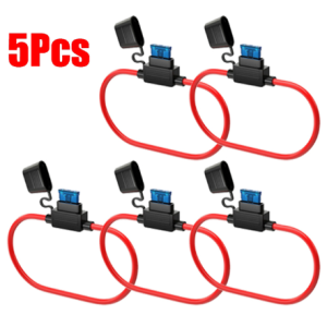 10Pcs In Line Car Mini Blade Adapter Fuse Holder Splash-proof for 12V 30A Wire Cutoff Switch Socket Damp Proof Splash-color2