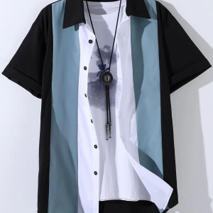 Colorful Men's Shirt, No Tee Required