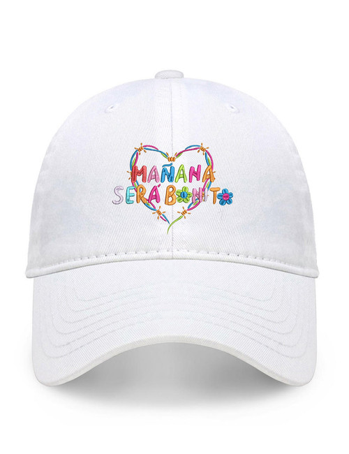 Black Casual Print Baseball Cap