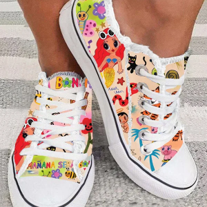 PRINT CANVAS SHOES