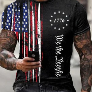 Men's 4th of July Casual T-shirt