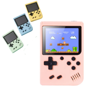 SUP explosive handheld game machine children students nostalgic toys 500 in one macaroon single and double play handheld machine