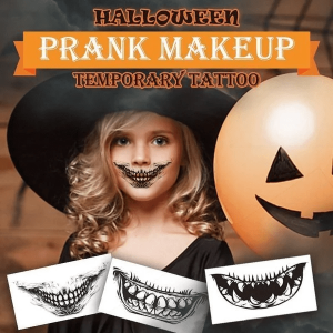 Halloween tattoos - Halloween prank makeup temporary tattoos