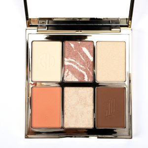 OEM/ODM processing custom high-end six-color eyeshadow palette glitter highlight pearl matte big earth color makeup eyeshadow