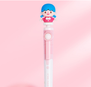 Decompression spin pen Cute super cute student with a neutral pen high appearance level girl heart bean pen Water pen Spin pen