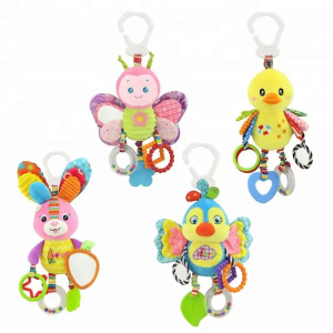 Baby stroller pendant  Cartoon animal rattles  Soothing baby toys  Teether can be imported