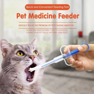 Syringe Push Pet Feeder Universal For Dogs And Cats
