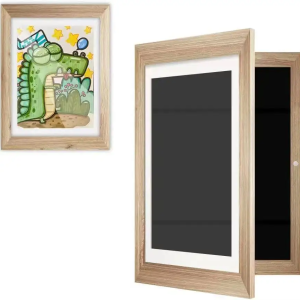 Shatter resistant glass black kids artwork picture wood deep 10x10 Shadow Box Frames Wholesale