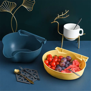 New arrival Best Seller Multi-function Storage Box Double Layer Container for Household Snack Fruit nut salad with Phone Slot