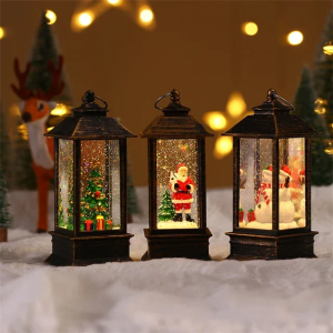 Snow Globe Christmas Lantern Decorations