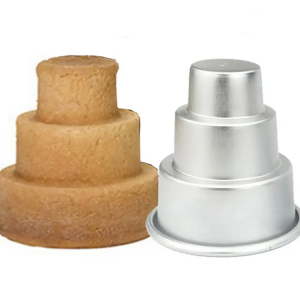 Mini 3 Tier Cake Pan Home Birthday DIY Pudding Cupcake Mould Aluminium Alloy Cookie Chocolate Baking Mold